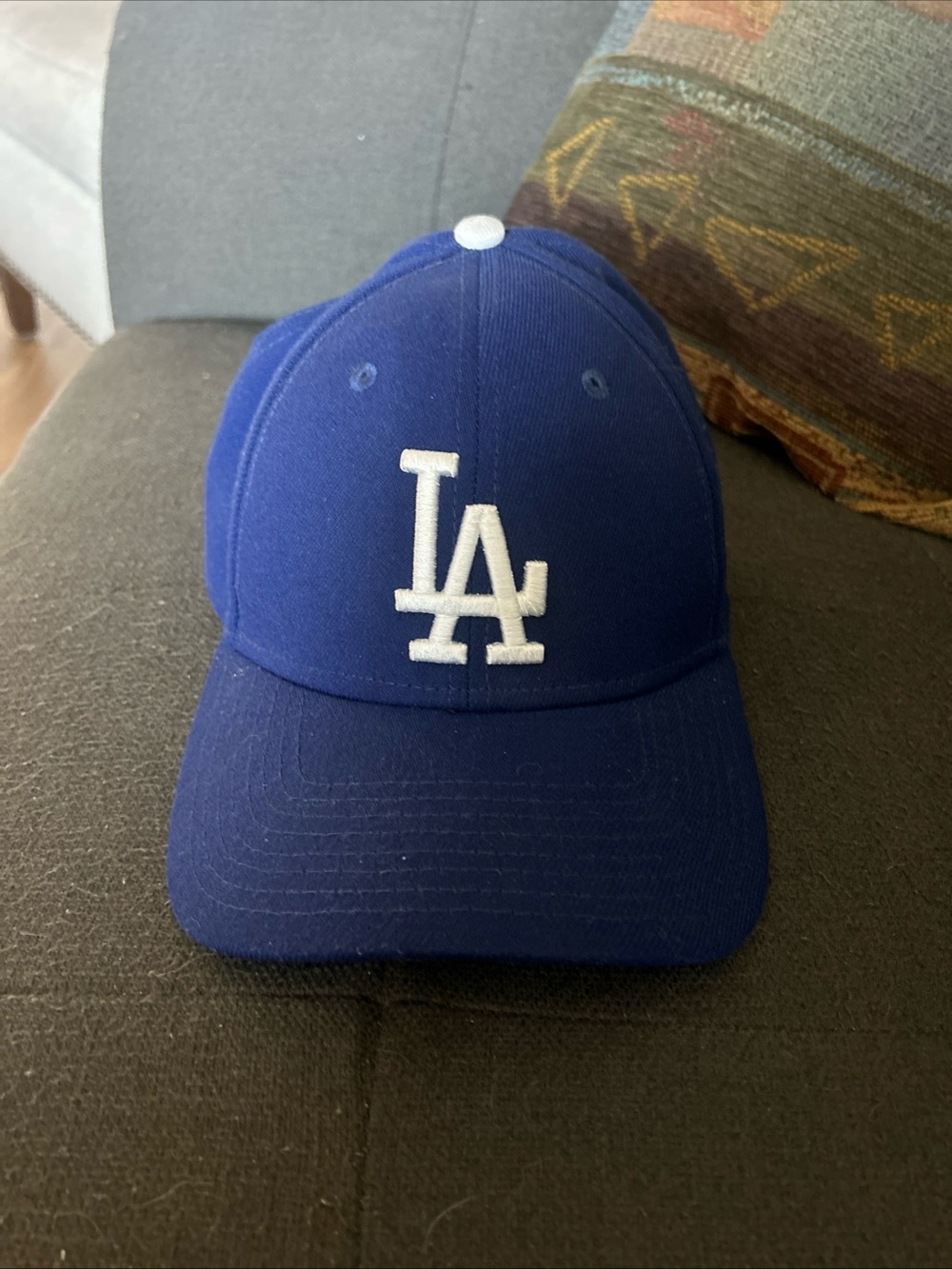 Los Angeles Dodgers New Era 39Thirty Small / Medium MLB Baseball Hat Cap - Blue